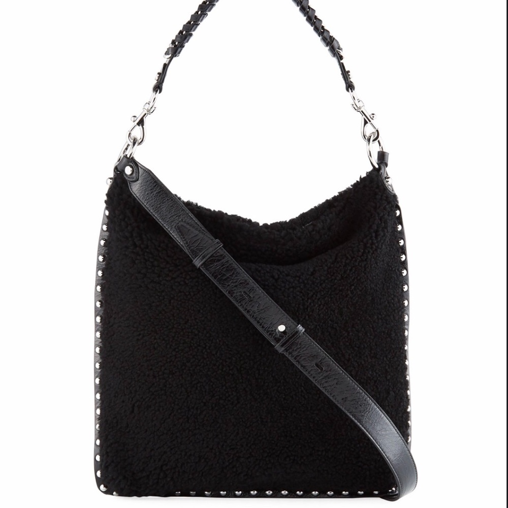 Rebecca Minkoff Shearling Cross Body Hobo Bag